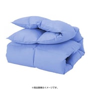 YS-3716 新20色羽根掛ふとん ダブルサイズ スモールフェザー100% 羽毛布団 中国製 1.9kg キルティング仕様 パウダーブルー
