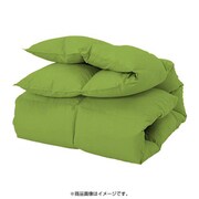 YS-3720 新20色羽根掛ふとん ダブルサイズ スモールフェザー100％ 羽毛布団 中国製 1.9kg キルティング仕様 モスグリーン