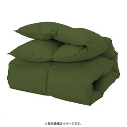 YS-3729 新20色羽根掛ふとん ダブルサイズ スモールフェザー100％ 羽毛布団 中国製 1.9kg キルティング仕様 オリーブグリーン