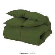 YS-3729 新20色羽根掛ふとん ダブルサイズ スモールフェザー100% 羽毛布団 中国製 1.9kg キルティング仕様 オリーブグリーン
