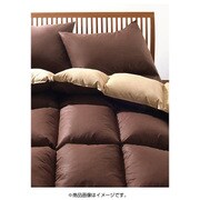 YS-10908 羽根掛けふとん キングサイズ(幅230×長さ210cm)フランス産フェザー100% 羽毛布団 中国製 2.3kg ブラウンベージュ
