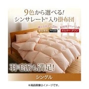 YS-38719 掛けふとん シンサレート入り掛布団 シングルサイズ(150×210cm)オルターダウン 中国製 1.6kg 立体キルト アイボリー