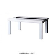 YS-38551 [鏡面仕上げ アーバンモダンデザインこたつテーブル VADIT(バディット) 長方形(120×80) ラスターホワイト]