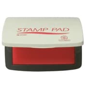 顔料系 スタンプ台 中型 赤色 SA-21
