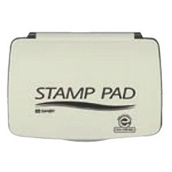 顔料系 スタンプ台 中型 黒色 SA-22