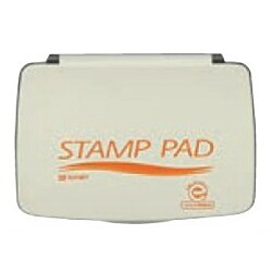 顔料系 スタンプ台 中型 朱色 SA-20