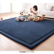 マイクロファイバーラグ moofy(ムーフィ) 190×190cm ミッドナイトブルー YS-52289