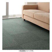 はっ水・防汚・防炎・制電機能付きタイルカーペット raku-care(ラクケア) 同色16枚入り モスグリーン YS-16651