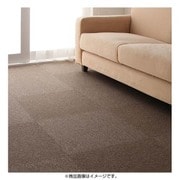 はっ水・防汚・防炎・制電機能付きタイルカーペット raku-care(ラクケア) 同色24枚入り ブラウン YS-16663