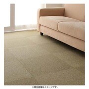 はっ水・防汚・防炎・制電機能付きタイルカーペット raku-care(ラクケア) 同色32枚入り マロンベージュ YS-16666