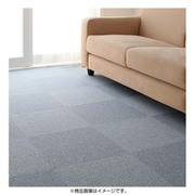 防音・防ダニ・防炎・制電機能付きタイルカーペット silenta(シレンタ) 同色40枚入り ブルー YS-16702