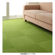 消臭・はっ水・防汚・防ダニ・防炎・制電機能付きタイルカーペット nonsmell(ノンスメル) 同色10枚入り グリーン YS-16713