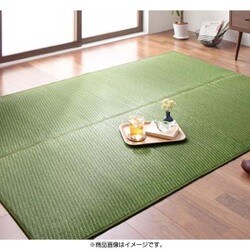 30タイプから選べる国産ふっくらい草ラグ Sidy(シディ) 191×191cm グリーン YS-26553