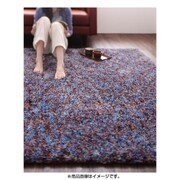 カラフルミックスボリュームシャギーラグ JOSS(ジョス) 50×80cm ブルー YS-57478