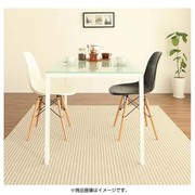 YS-57809 [撥水・防汚・防ダニ・抗菌ダイニングラグ Lafes(ラフィス) 220×250cm アイボリー]