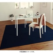 10色から選べる はっ水・防汚・防ダニ・抗菌・防炎・制電機能付きダイニングラグ placious(プラシャス) 180×220cm ネイビーブルー YS-58016