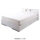 照明・コンセント付き収納ベッド Miana(ミアーナ) ラテックス入り国産ポケットコイルマットレス付 セミダブル ホワイト YS-6833