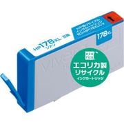 互換リサイクルインクカートリッジ HP CB323HJ 大容量 シアン(染料) ECI-HP178XLC-V