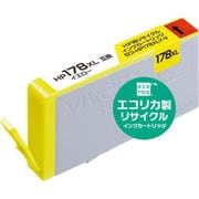 互換リサイクルインクカートリッジ HP CB325HJ 大容量 イエロー(染料) ECI-HP178XLY-V