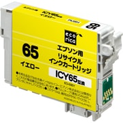 互換リサイクルインクカートリッジ エプソン ICY65 イエロー(顔料) ECI-E65Y