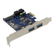 USB3.0増設ボード2ポートロープロファイル対応 OWL-PCEXU3E2I2