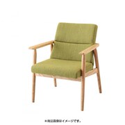 天然木北欧スタイルソファダイニング WOOD LAND(ウッドランド) ソファ 1人掛け グリーン YS-25781