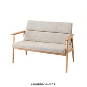 天然木北欧スタイルソファダイニング WOOD LAND(ウッドランド) ソファ 2人掛け ベージュ YS-25782