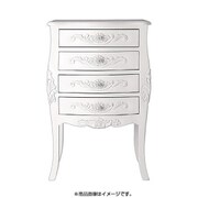 アンティーク調クラシック家具シリーズ francesca(フランチェスカ) サイドチェスト4段 ホワイト YS-5839