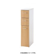 組み合わせが選べる キッチンすき間収納ラック チェストタイプ幅20cm ホワイト×ナチュラル YS-11321