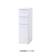 組み合わせが選べる キッチンすき間収納ラック チェストタイプ幅25cm ホワイト YS-11322