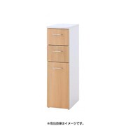 組み合わせが選べる キッチンすき間収納ラック チェストタイプ幅25cm ホワイト×ナチュラル YS-11323