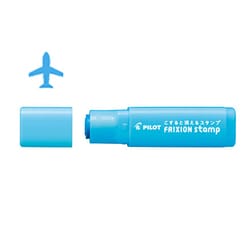 フリクションスタンプ 飛行機 ライトブルー SPF-12-33LB