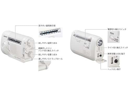 ディズニーコレクション ソニー ポータブルラジオ ICF-B09 : FM/AM