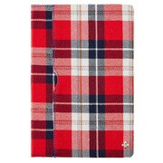 iPad mini 4 フリップノートケース レッドチェック TR-FNIPDM15-RC