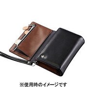 TR-FNWIP155-NBK [iPhone 6 Plus/6s Plus スプリッター・フリップノートウォレットケース ブラック]