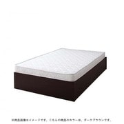 YS-54736 [組立設置付 大容量収納庫付きすのこベッド HBレス O・S・V（オーエスブイ） ラージ マルチラススーパースプリングマットレス付き セミダブル ダークブラウン]