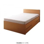 YS-54959 [モダンライト・コンセント付きチェストベッド Huette(ヒュッテ) マルチラススーパースプリングマットレス付き セミダブル ナチュラル]