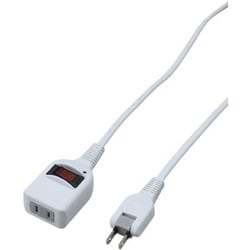 ノイズフィルター 集中SW付 1個口 2m 白 Y02BKNS112WH