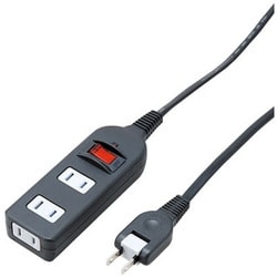 ノイズフィルター 集中SW付 3個口 5m 黒 Y02BKNS315BK
