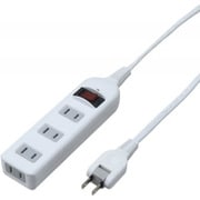 ノイズフィルター 集中SW付 4個口 1m 白 Y02BKNS411WH