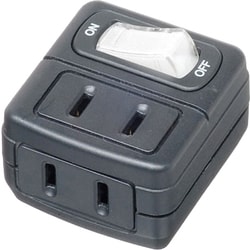 省エネタップ 2個口 黒 Y02FU210BK