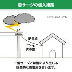 ヨドバシ.com - ヤザワ Yazawa 集中スイッチ付 雷サージタップ 2