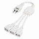 ACアダプター用3分配延長コード ホワイト Y02V3002WH