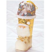 クリスマスゴールドサンタブーツ Lサイズ