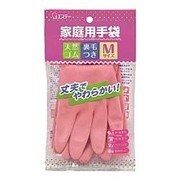 ゴム手袋 Mサイズ ピンク 1双 [家庭用手袋]