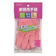 ゴム手袋 Lサイズ ピンク 1双 [家庭用手袋]