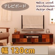 天然木北欧デザインテレビボード Bisca(ビスカ) 幅120 YS-18548