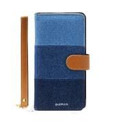 LP-XPZ5LBF3DM [Xperia Z5用 ファブリックデザインケース BOOK Fabric 3色デニム]