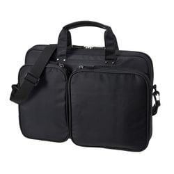 衝撃吸収PCケース 13.3インチPC対応 ショルダーベルト/キャリーサポーター付き ブラック BAG-P23BK