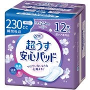 リフレ 超うす 安心パッド 特に多い時も安心用 230cc 12枚入 [失禁用品]